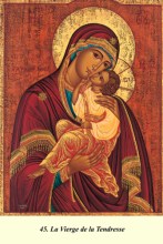 Carte Icône de la Vierge Marie : La joie de l'Enfant Jésus